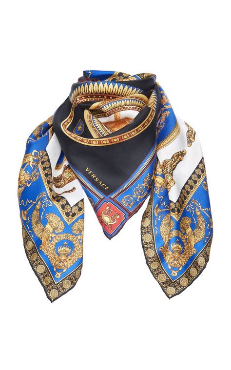 versace silk material|Versace wool scarf.